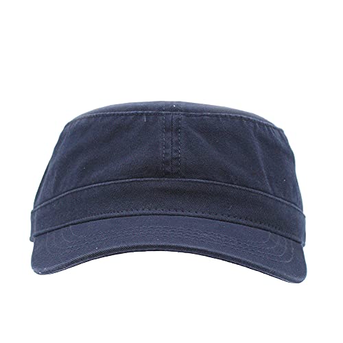 Image of The Vintage Year Heavy Stitching Washed Cotton Cadet Hat - Durable Military Baseball Cap for Men & Women, Outdoor Casual Wear