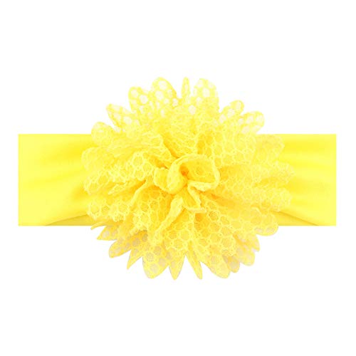 Yukong Baby Girls Headbands, Chiffon Flower Hair Band Colorful Hairbands, Hair Accessories for Newborns Infants Toddlers