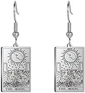 Kkjoy Vintage Tarot Cards Earrings for Women Trendy Tarot Earrings for Teen Girls Stainless Steel...