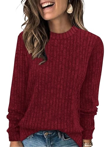 XIEERDUO Long Sleeve Shirts For Women Dressy Casual Mock Neck Fal...