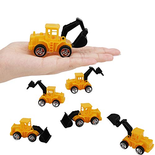 Construction Vehicle Digger Theme Cake Decorations Include 6 Construction Truck Excavator Cupcake Toppers And 14 Road Toy Sign Decor For Kids Boys Birthday Party Supplies Favors #TOP3