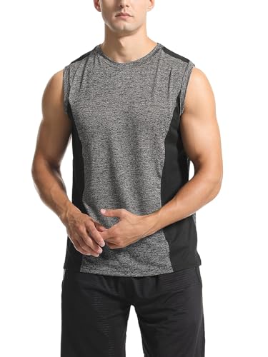 Air Curvey 3 Pack Men's Workout Tank Tops Sleeveless Muscle Gym Tank Top Quick Dry2