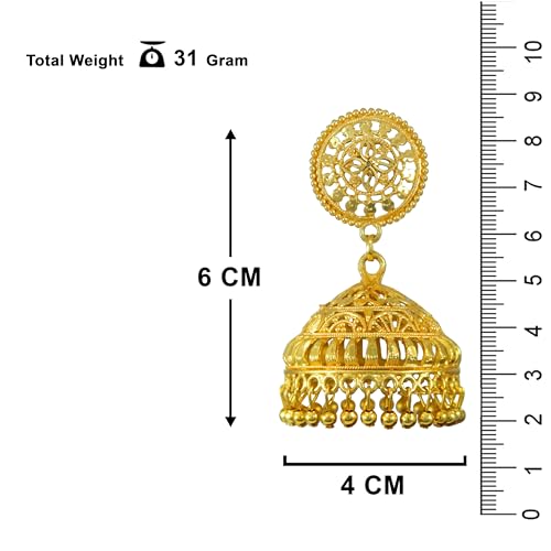 Image of JFL - Jewellery for Less Gold Plated Copper Earrings For Women