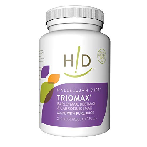 Hallelujah Diet TrioMax – Broad-Spectrum Vitamin & Antioxidant Blend Supplement, Food-Based, Gluten-Free, Vegan, 30-Day Supply, 240 Capsules Hallelujah Diet TrioMax – Broad-Spectrum Vitamin & Antioxidant Blend Supplement, Food-Based, Gluten-Free, Vegan, 30-Day Supply, 240 Capsules