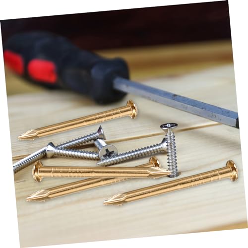 Clavos de latón 100 pcs para bisagra de muebles y ensamblaje de cajas miniatura 6