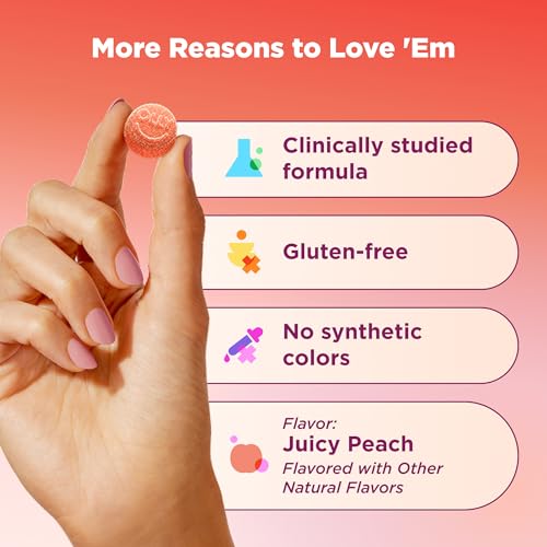 Image of OLLY Probiotic + Prebiotic Gummy, 500 million CFUs, Peachy Peach - 30 Count
