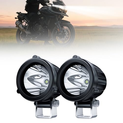 4WDKING 2' LED Round Light 20W Spot Driving Light Waterproof Off-Road Work Lamp for Motorcycle, ATV, UTV, Dirt Bike, 4x4 Pickup Truck, Boat, Trailer - Pack of 2