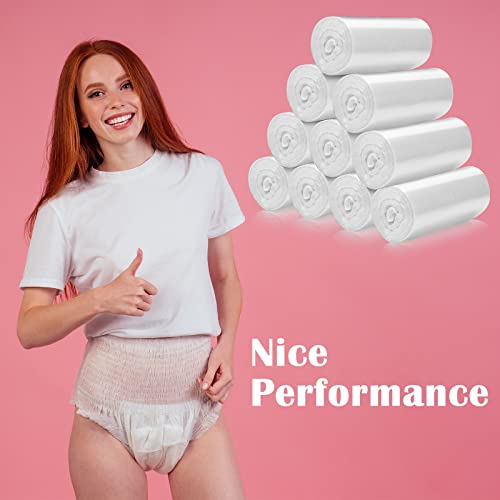 Image of Zubebe 1000 Pcs Sanitary Napkin Disposal Bags, 10 Rolls Liners | Sanitary Napkin Disposal Bags, Feminine Hygiene Disposal Bags, Women Personal Supply, for Tampon Bathroom, 15.75 x 15.75 Inch