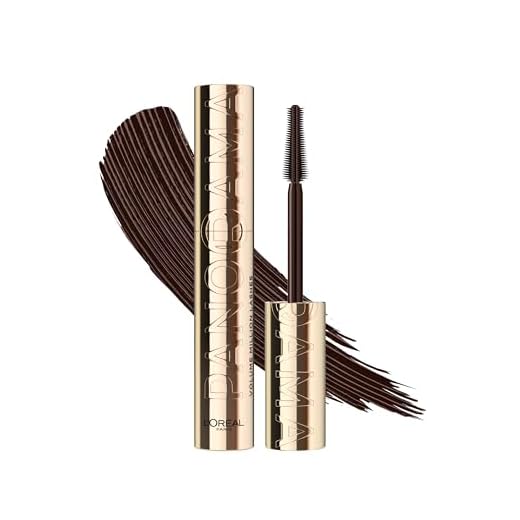 L'Oréal Paris Mascara, Wimperntusche für extra Definition und extra Volumen, Mit Panorama-Bürste und Panorama Effekt, Volume Million Lashes, Brown (Braun), 1 x 10,5 ml