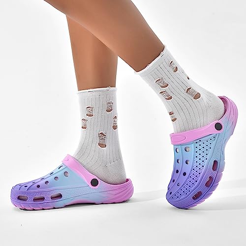 Image of ChayChax Men's and Women's Arch Support Clogs Garden Shoes Slip-on Outdoor Beach Water Sandals with Removable Cushion Footbed