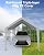 DEXSO 13'x20' Heavy Duty Carport Canopy, Portable Garage with Reinforced Frame, for Full-Size Pickup, Bass Boat, and Equipment, White