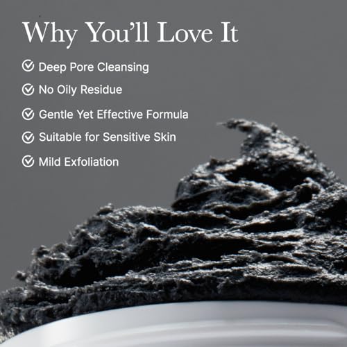 Image of ARENCIA Black Tea Rice Mochi Face Cleanser, 120g, Pore Care, Sebum Control, Oily Skin