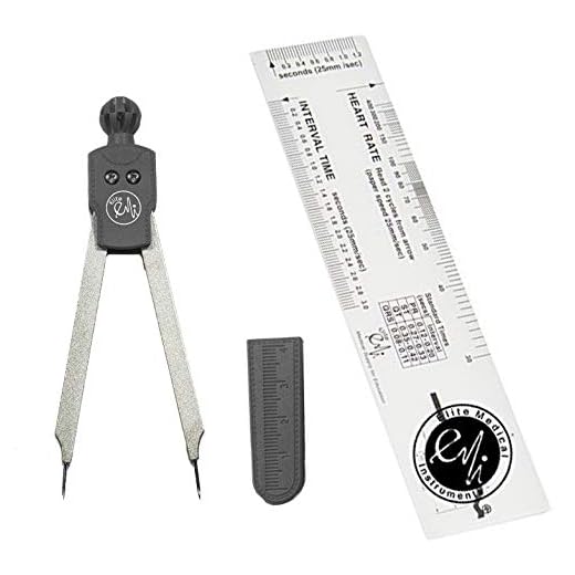 EMI Deluxe EKG Caliper and EKG ruler Combination Set EKR-453