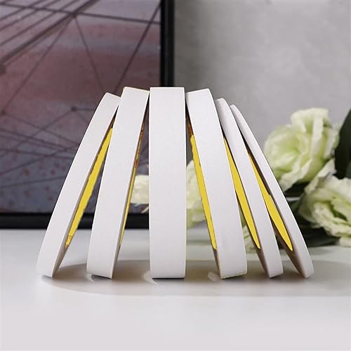 GQQGSHOP 25M Bordures de Papier Peint Auto-adhésives, Autocollantes pour Décoration Murale, Bordures Adhésives Imperméables Chambre à Coucher, Papier de Décoration Murale(Matte White,1.5CM(W))