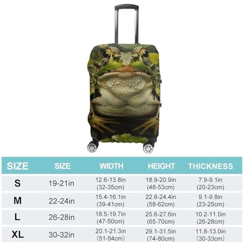 Lily And Frog Luggage Cover Elastic Suitcase Protector Case Anti-Scratch Washable Baggage Covers Protector For Traveling, Aircraft Consignment L2