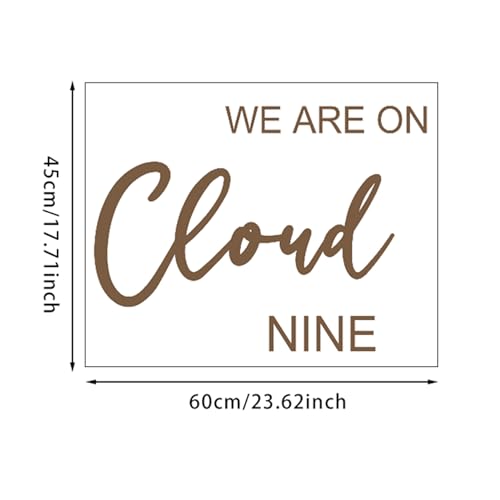 Vinilo decorativo We Are On Cloud Nine tamaño 11.81x23.62 in miniatura 2