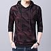 Produktbild Hoodies Streetwear Pullover Hoodie Herren Herbst Winter Casual Hooded Sweatshirt Herren Tops Für Herren Hoodies Pullover-Red_S