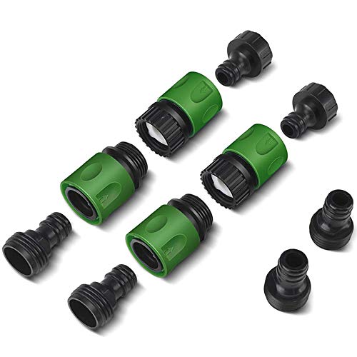 Jevina 10Pcs Garden Quick Connect Hose Pipe Connector Release Water