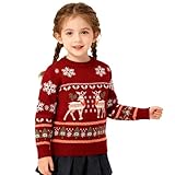 [GOORAIFU] クリスマスセーター 子供 サンタ服 キッズ 暖かい 厚手 秋冬 男の子 女の子 プレゼント 贈り物 MerryChristmas2025 パーティ かわいい カジュアル お歳暮 お正月 130