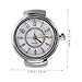 Mikikit 8pcs Vintage Finger Ring Watch Digital Jewelry for Men Women Stylish Ring Watches Elegant Decorative for Daily Wear and Special Occasions