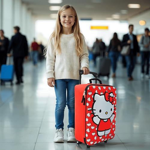 Fast Forward Hello Kitty 16" Soft Luggage - Cute & Durable Carry-On Suitcase for Travel 16X12X53