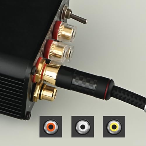 Câble audio coaxial d'exception plaqué or pour installation HiFi