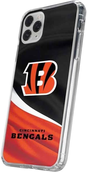 Skinit Clear Phone Case Compatible with iPhone 11 Pro - Officially Licensed NFL Cincinnati Bengals Design
