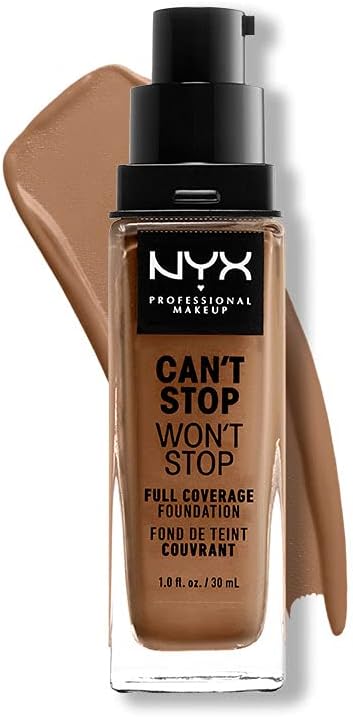 Nyx Professional MakEUp Can'T Stop Won'T Stop Full Coverage Foundation, Mahogany 16