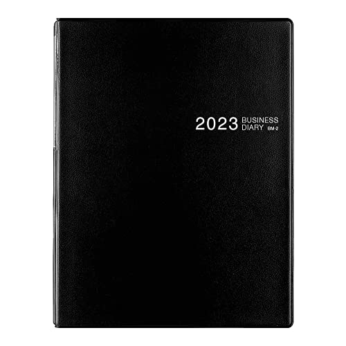 ミドリ ビジネスダイアリー 手帳 2023年 B5 マンスリー BM-2 27887006 (2022年 12月始まり) 黒