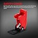 DaierTek Safety Cover Toggle Switch Guard ON Off Red Aircraft Covered 20A 12V Toggle Rocker Switch 120V AC 12 Volt DC Heavy Duty 2 Pin SPST for Car Truck Automotive