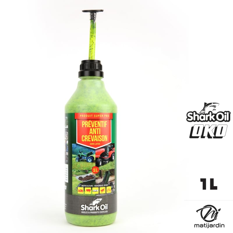 Matijardin - Préventif anti crevaison Shark Oil OKO super pro 1 litre par 4