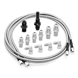 Yunnergo 70' Transmission Cooler Lines Kit with 6AN Hose Fitting Compatible with 6AN Transmission 4L80E TH...