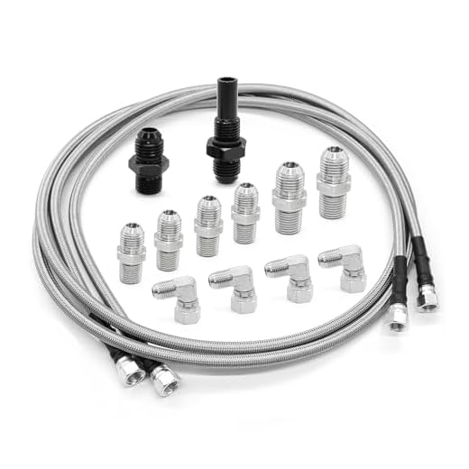 Yunnergo 70" Transmission Cooler Lines Kit Compatible with 4L80E TH400 700R4