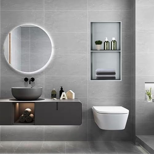 Niche de douche double couche en acier inoxydable premium pour mur de salle de bain - 5