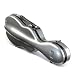 COYOUCO Violin Case, Violin Hard Case 4/4 Full Size Lightweight Luxury with Hygrometer, Silver Gray