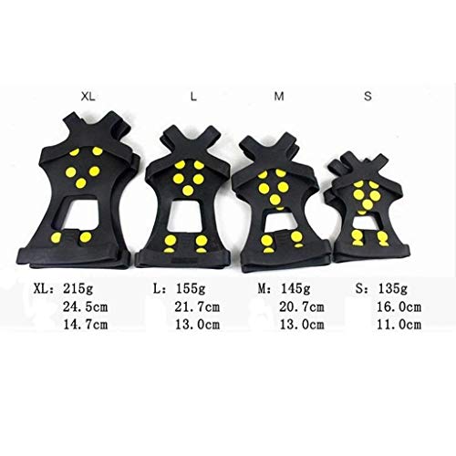 Generisch Spikes für Schuhe Winter schuhspikes zum überziehen schuhspikes zum überziehen schneeketten antirutsch eiskrallen glatteis Schutz schneeketten Spikes für Schuhe