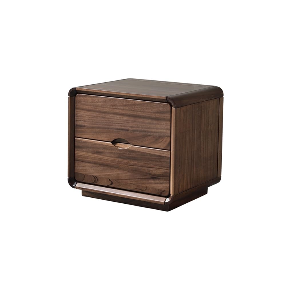 BHGFYXBS Side Tables Bedroom 52X42X48Cm Walnut Bedside Storage Table, Simple Cabinet, Bedroom Living Room Furniture Bedside Tables