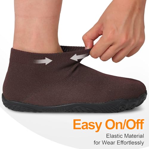 Image of Barefoot Socks Shoes for Women Men | Wide Toe Box, Zero Drop Feel, Slip-On Sock Fit, Durable Rubber Sole, Removable Insole, for Gym, Beach, Travel, Outdoors