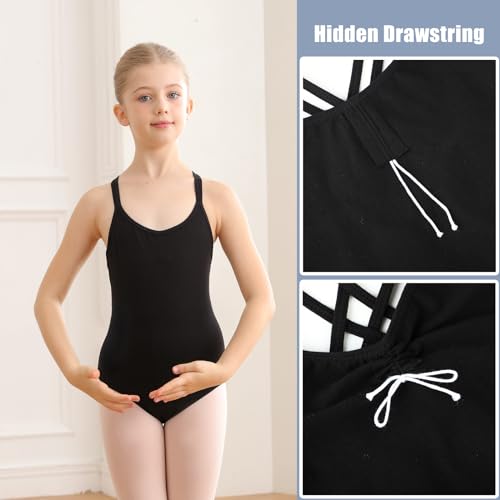 Image of HiDance Ballet Leotards,Cotton Camisole Ballet Leotards for Girls /Toddlers /Kids,Double Strap Gymnastics and Ballet Dancewear