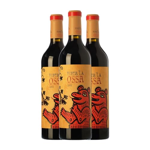Mano a Mano Venta La Ossa Tempranillo Vino de la Tierra de Castilla Crianza 75 cl Vino tinto (Caja de 3 Botellas de 75 cl)