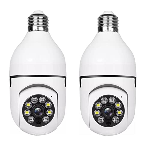 Cámara bombilla E27 WiFi con seguimiento automático y visión nocturna a color