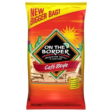 On The Border Cafe Style Tortilla Chips 24 oz. (4 Pack)