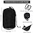 Camping Hammock Double & Single Outdoor Hammocks with 2 Tree Straps Portable Lightweight Nylon Parachute Hammocks for Travel Camping Backpacking Hiking Backyard (Black+Grey01)