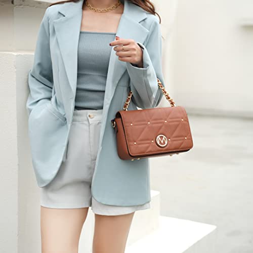 MKF Collection Crossbody Handbag for Women, Vegan Leather Shoulder bag Fashion Messenger Purse3