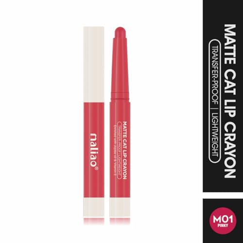 Image of Maliao Matte Cat Lip Crayon: Transfer-Proof & Lightweight (01-PINKY)