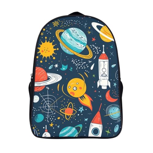Sac à dos dessin animé Galaxy cartable imperméable léger pour élève de maternelle