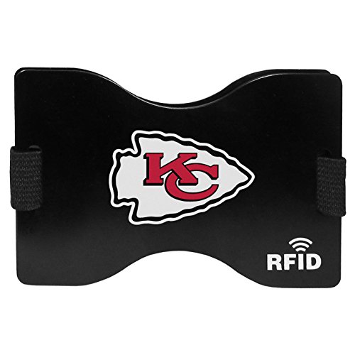 NFL Kansas City Chiefs Unisex Siskiyou SportsRFID Wallet, Black, One Size