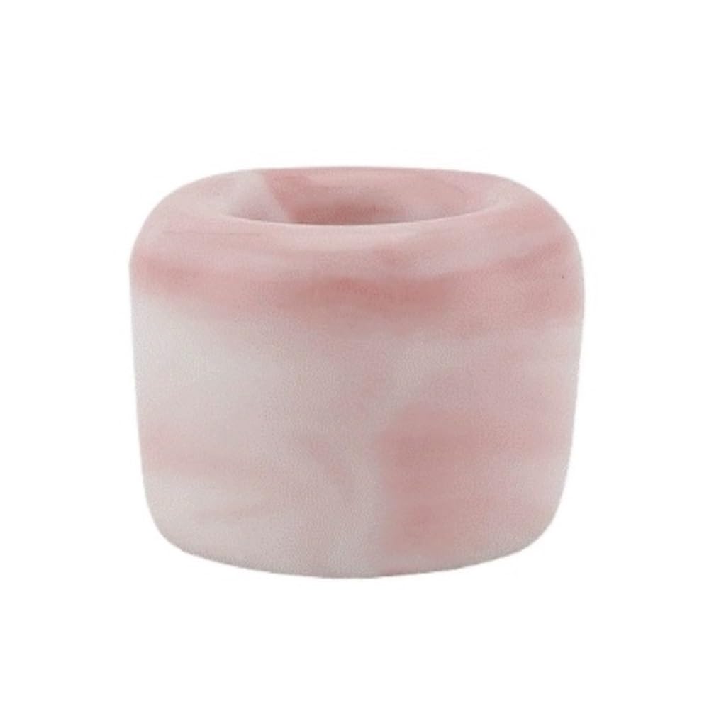 Organizzatore per Spazzolini Supporto Base for Spazzolino in Ceramica Creativa con Motivi in ​​Marmo Bathroom Organizer da Casa(Pink)