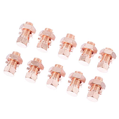 TEHAUX 10pcs Split Bolt Conectores alta resistencia conexin a tierra Split Bolt Conector T/J 16