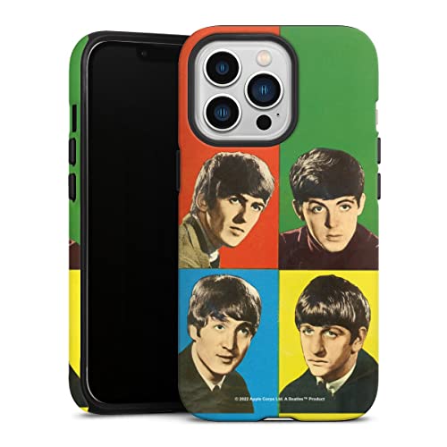 DeinDesign Coque Compatible avec Apple iPhone 13 Pro Coque renforcée Coque Antichoc Rock ‘n’ Roll Visages The Beatles - Les Beatles, Paul McCartney, John Lennon, RIngo Starr, George Harrison DeinDesign Coque Compatible avec Apple iPhone 13 Pro Coque renforcée Coque Antichoc Rock 'n' Roll Visages The Beatles